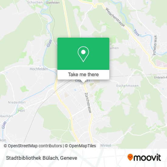 Stadtbibliothek Bülach map