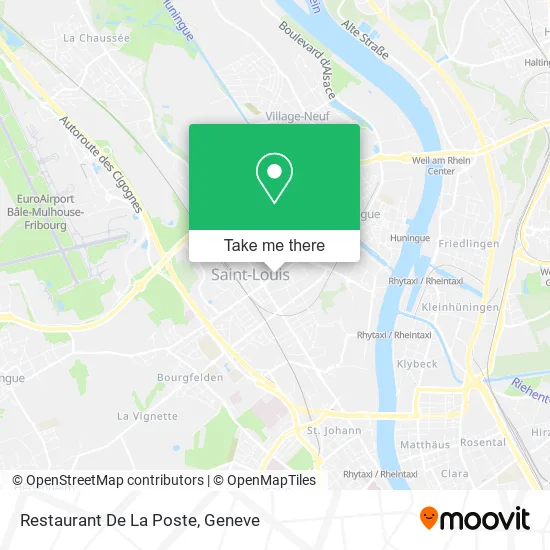 Restaurant De La Poste map