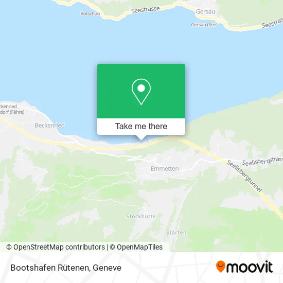 Bootshafen Rütenen map