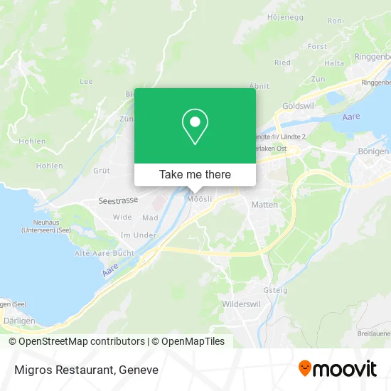 Migros Restaurant map