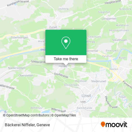 Bäckerei Niffeler map