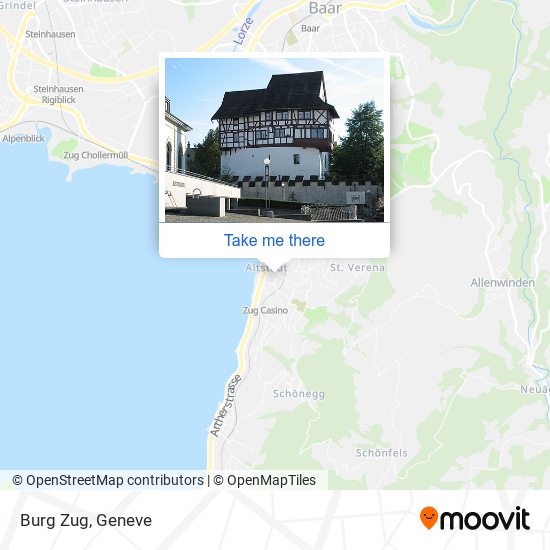 Burg Zug map