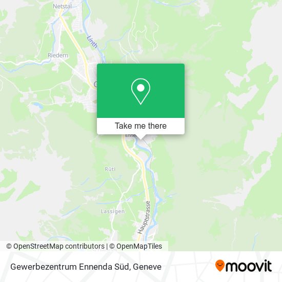 Gewerbezentrum Ennenda Süd map