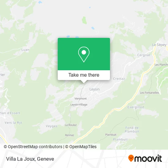 Villa La Joux map
