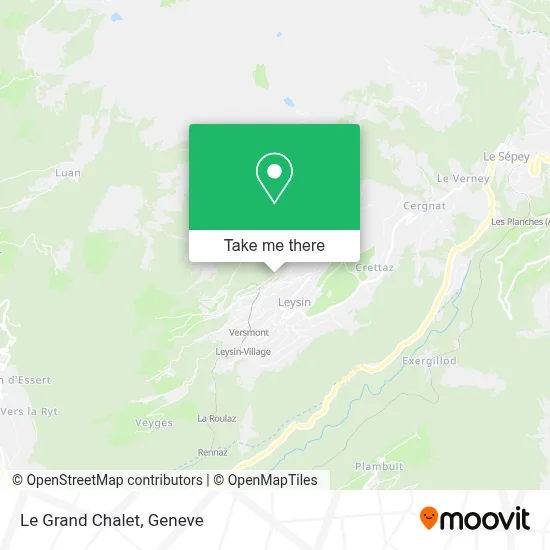 Le Grand Chalet map