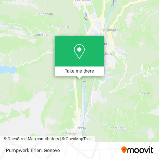 Pumpwerk Erlen map