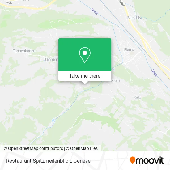 Restaurant Spitzmeilenblick map