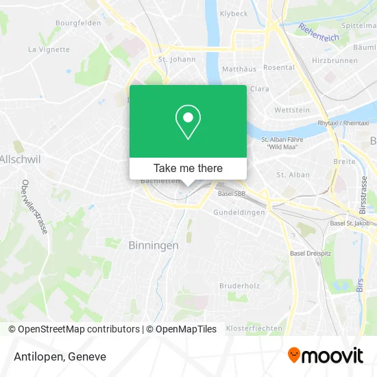 Antilopen map