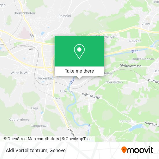 Aldi Verteilzentrum map