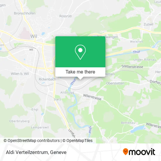 Aldi Verteilzentrum map