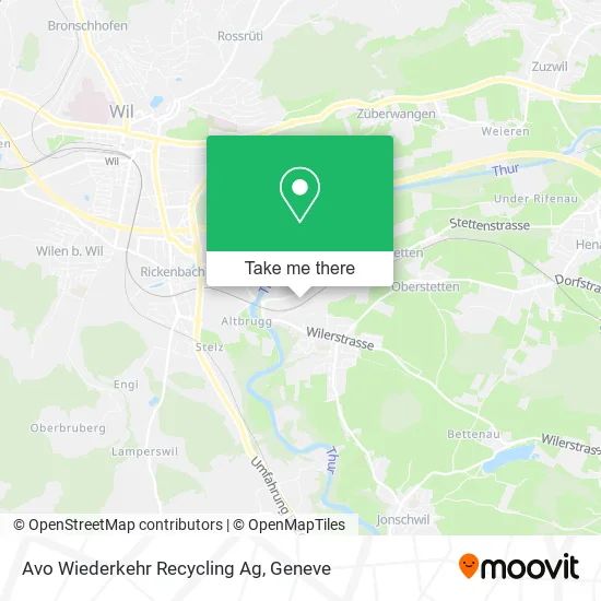 Avo Wiederkehr Recycling Ag map