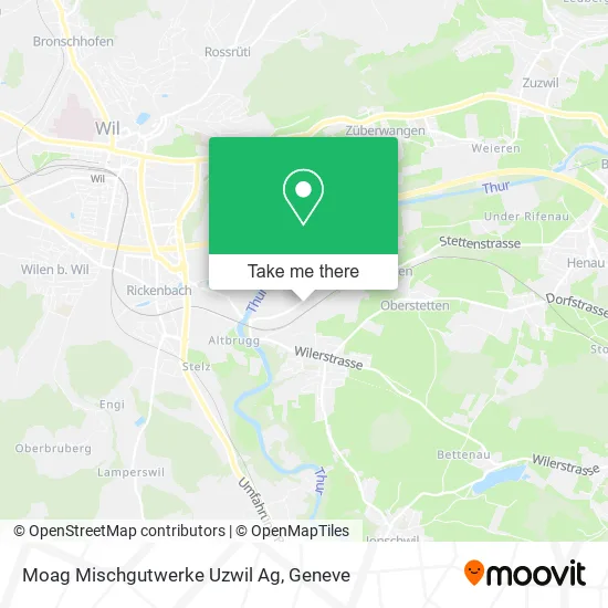 Moag Mischgutwerke Uzwil Ag map