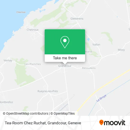 Tea-Room Chez Ruchat, Grandcour map