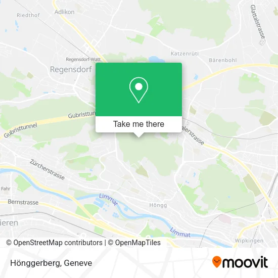 Hönggerberg map