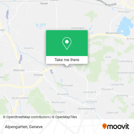 Alpengarten map