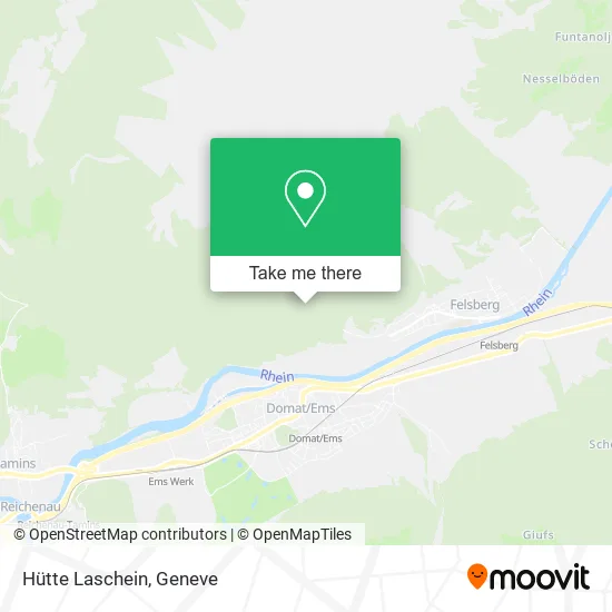 Hütte Laschein map