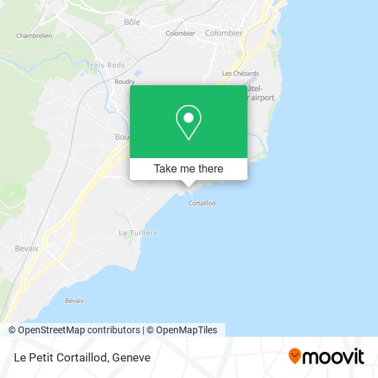 Le Petit Cortaillod map