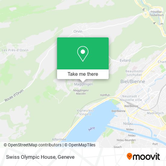 Swiss Olympic House map