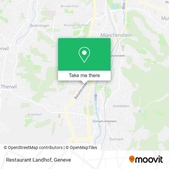 Restaurant Landhof map