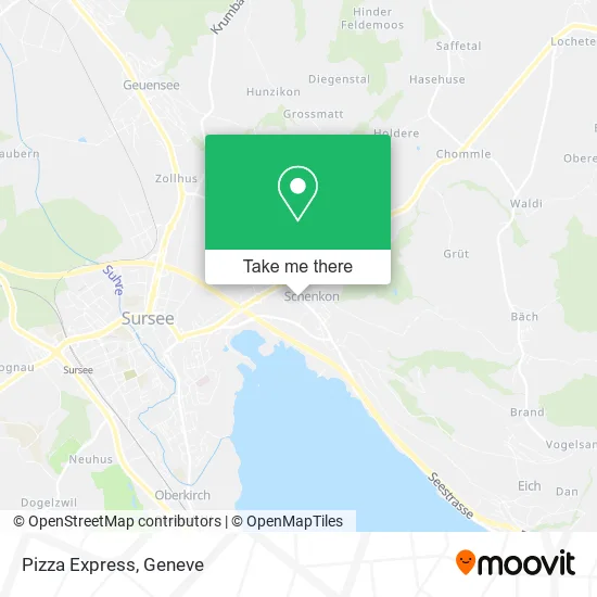 Pizza Express map