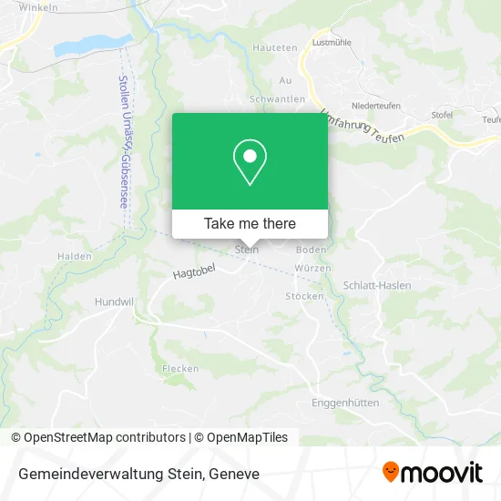 Gemeindeverwaltung Stein map