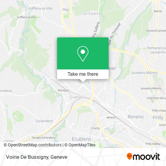 Voirie De Bussigny plan