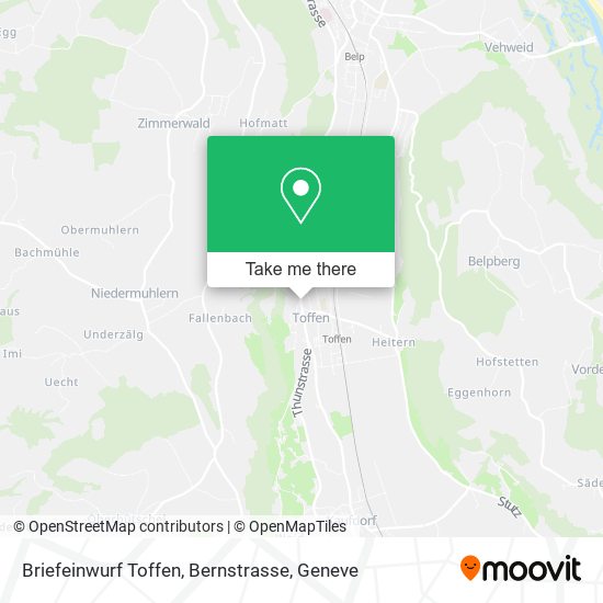 Briefeinwurf Toffen, Bernstrasse map