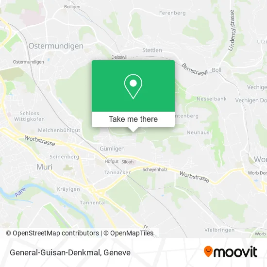 General-Guisan-Denkmal map