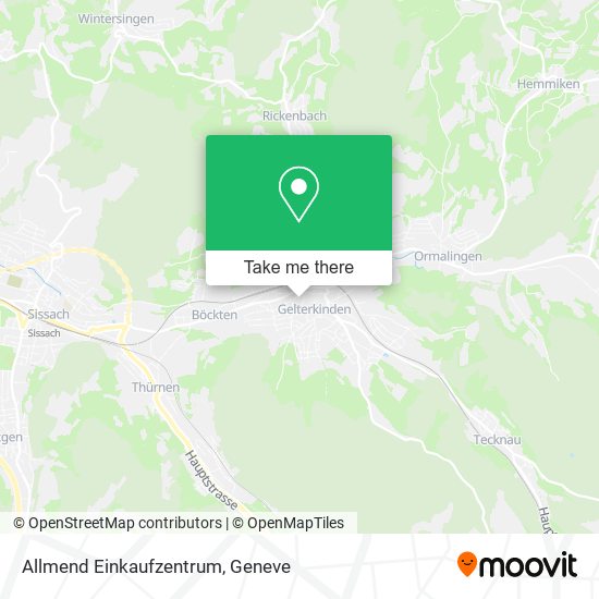 Allmend Einkaufzentrum map