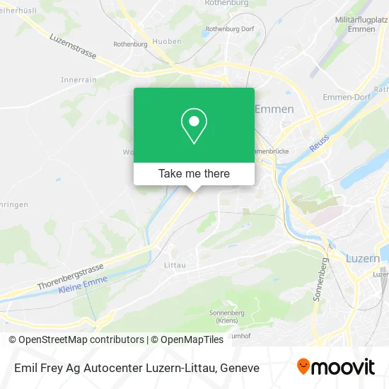 Emil Frey Ag Autocenter Luzern-Littau map