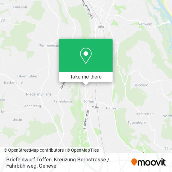 Briefeinwurf Toffen, Kreuzung Bernstrasse / Fahrbühlweg map