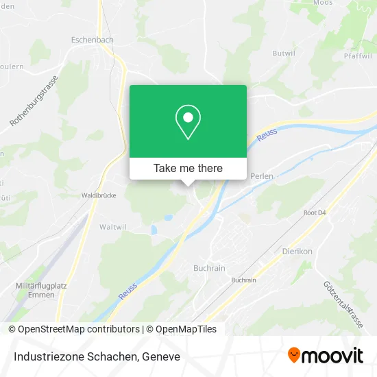 Industriezone Schachen map