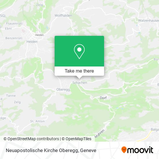 Neuapostolische Kirche Oberegg map