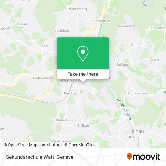 Sekundarschule Watt map