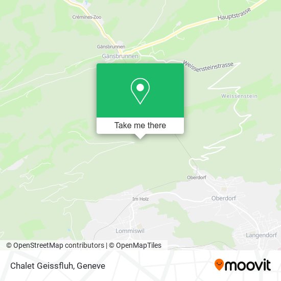 Chalet Geissfluh map