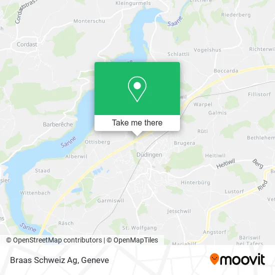 Braas Schweiz Ag map