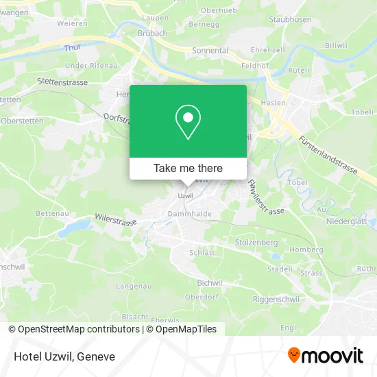 Hotel Uzwil map