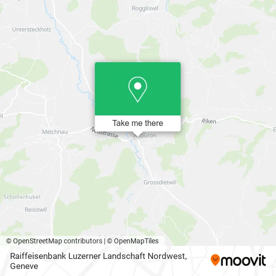 Raiffeisenbank Luzerner Landschaft Nordwest map