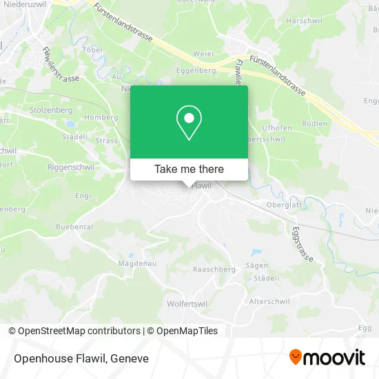 Openhouse Flawil map