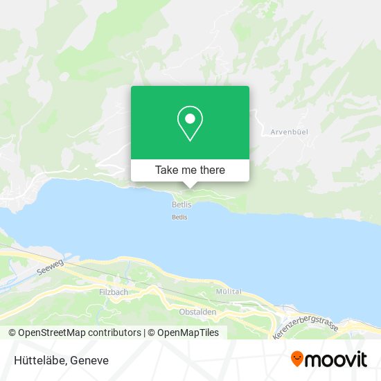Hütteläbe map