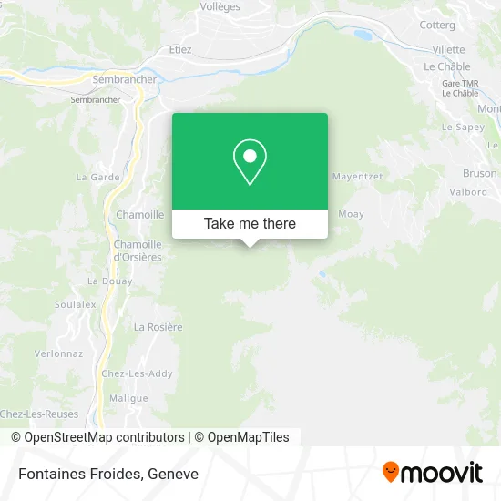 Fontaines Froides map