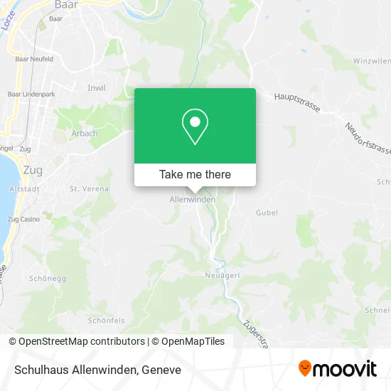 Schulhaus Allenwinden map