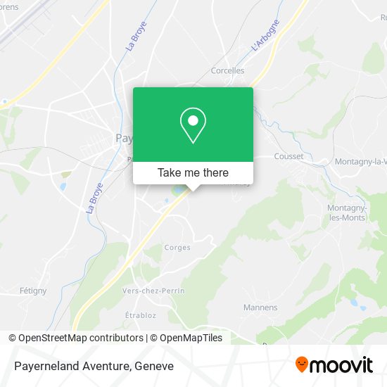 Payerneland Aventure map