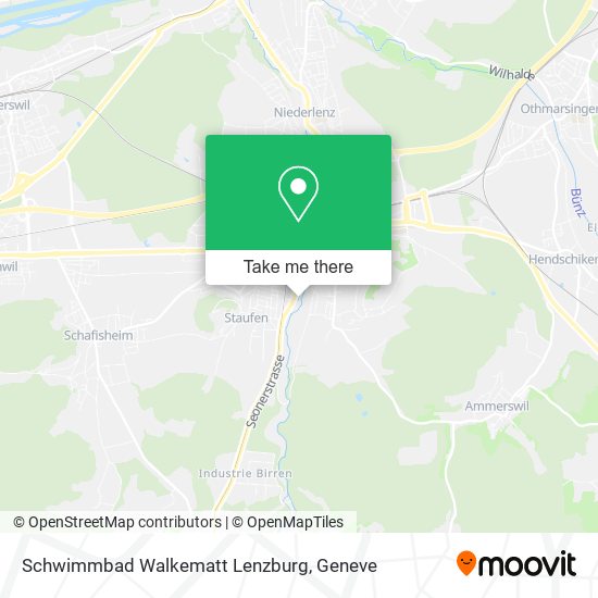 Schwimmbad Walkematt Lenzburg map
