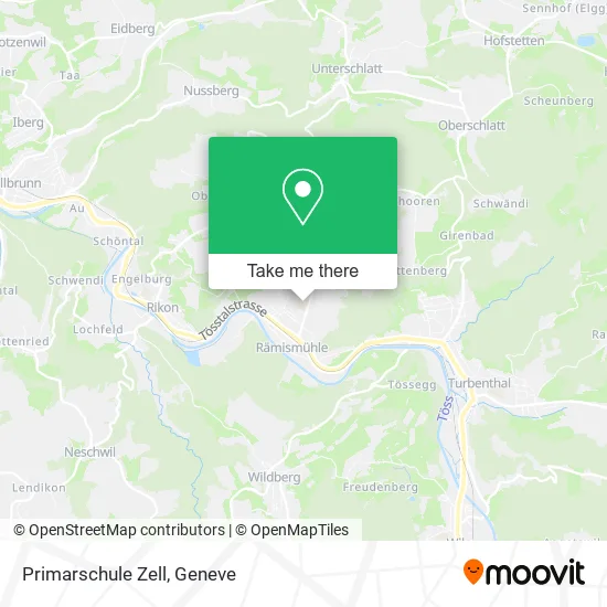 Primarschule Zell map