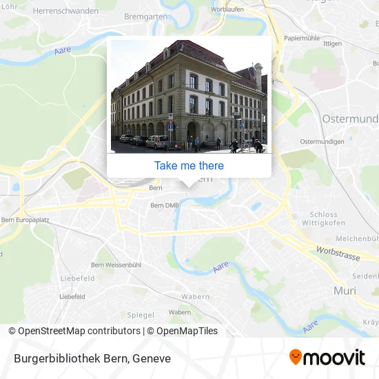 Burgerbibliothek Bern plan