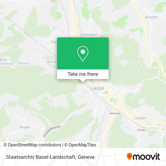 Staatsarchiv Basel-Landschaft map
