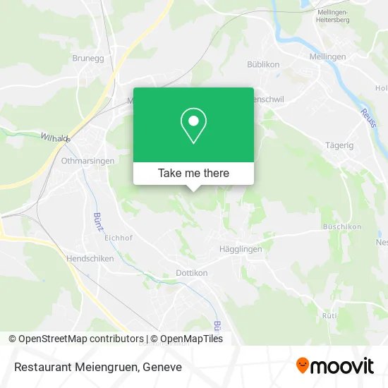 Restaurant Meiengruen map