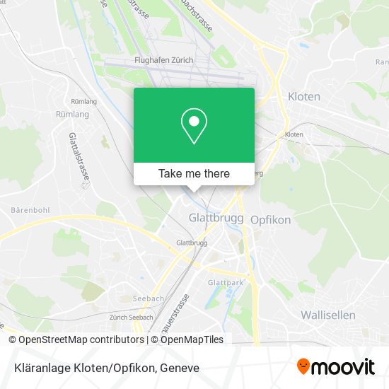 Kläranlage Kloten/Opfikon map