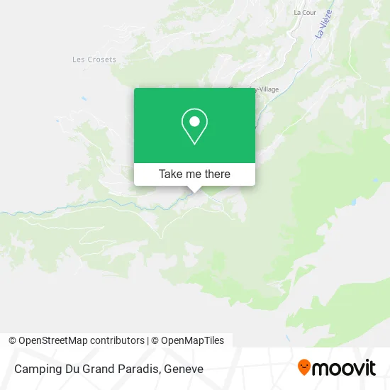 Camping Du Grand Paradis map